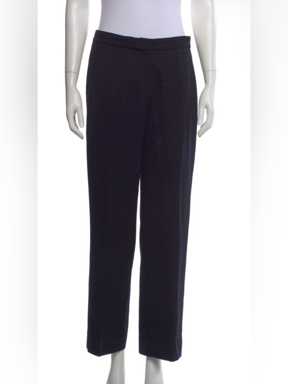 MaxMara Black Straight-Leg Tailored Trousers